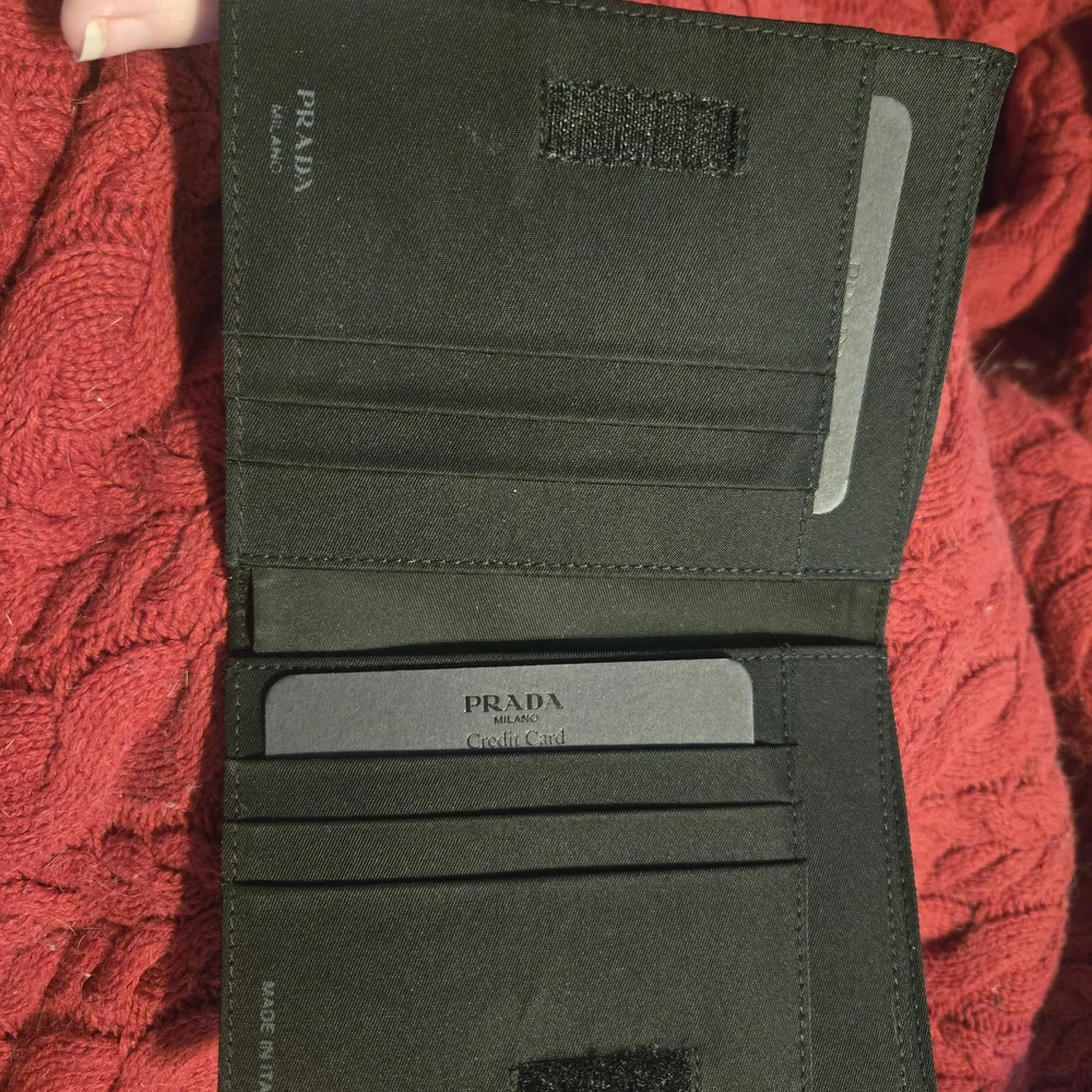 Prada Black Leather Passport Holder